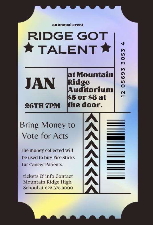 Spread the word...Ridge Got Talent!