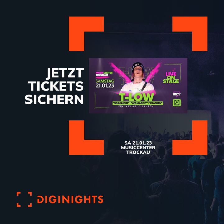 diginights's tweet photo. Diesen Samstag kommt einer, der 2022 richtig durchgestartet ist ins Musiccenter Trockau! 

Die Rede ist von t-low, der mit Hits wie "We made it" und "Sehnsucht" Platz 1 der deutschen Charts stürmte. 🚀

Get tickets here:
https://t.co/9xvNyNDuMR https://t.co/8Jp5xyhLPN