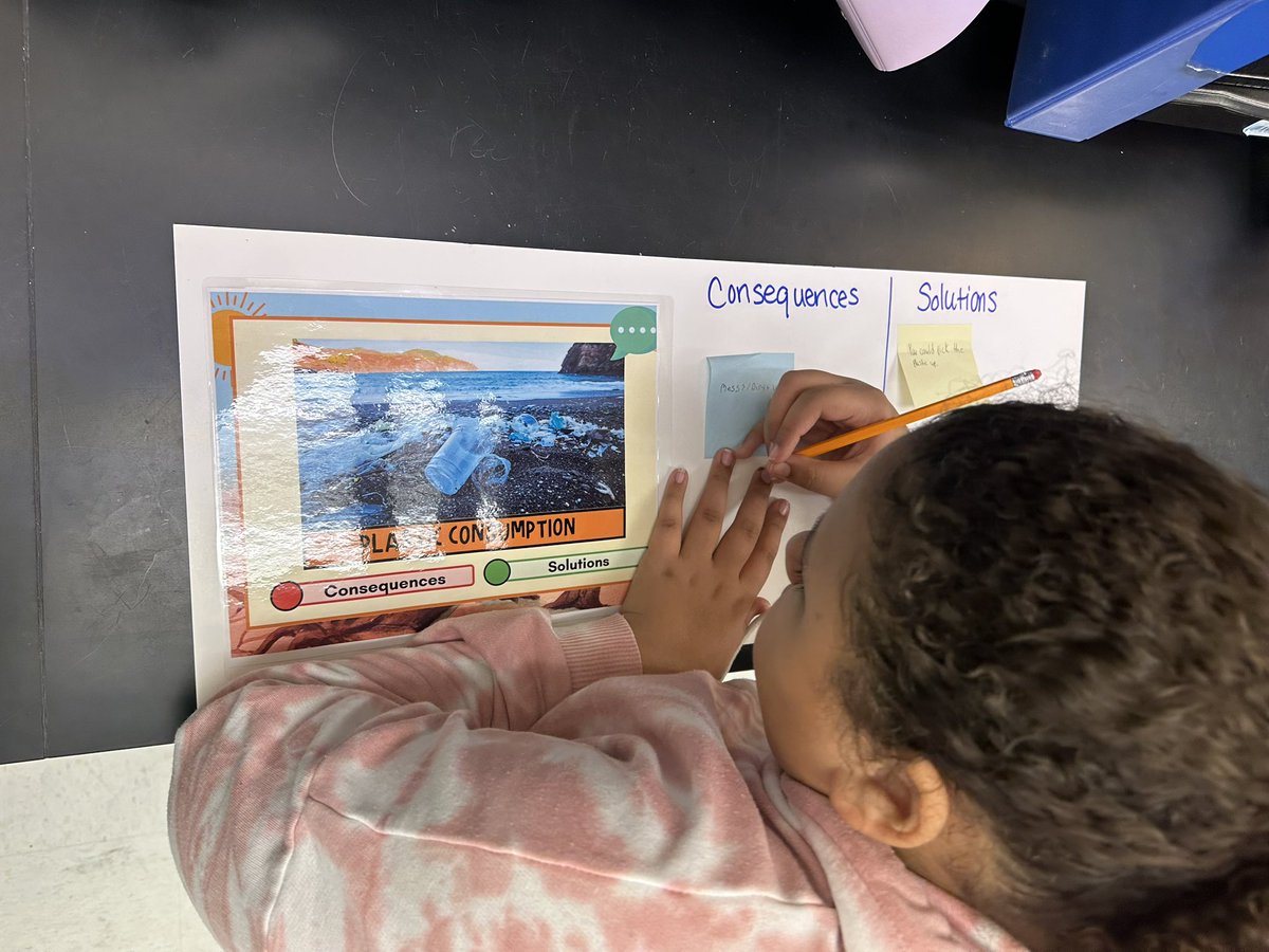 ricatm09's tweet photo. Got @KFMSjaguars757 Ss moving around in Mrs. Bradshaw’s 6th grade Science class today! They had to think about how human behavior is affecting the earth and come up with solutions. https://t.co/rJyJQ0q8YX