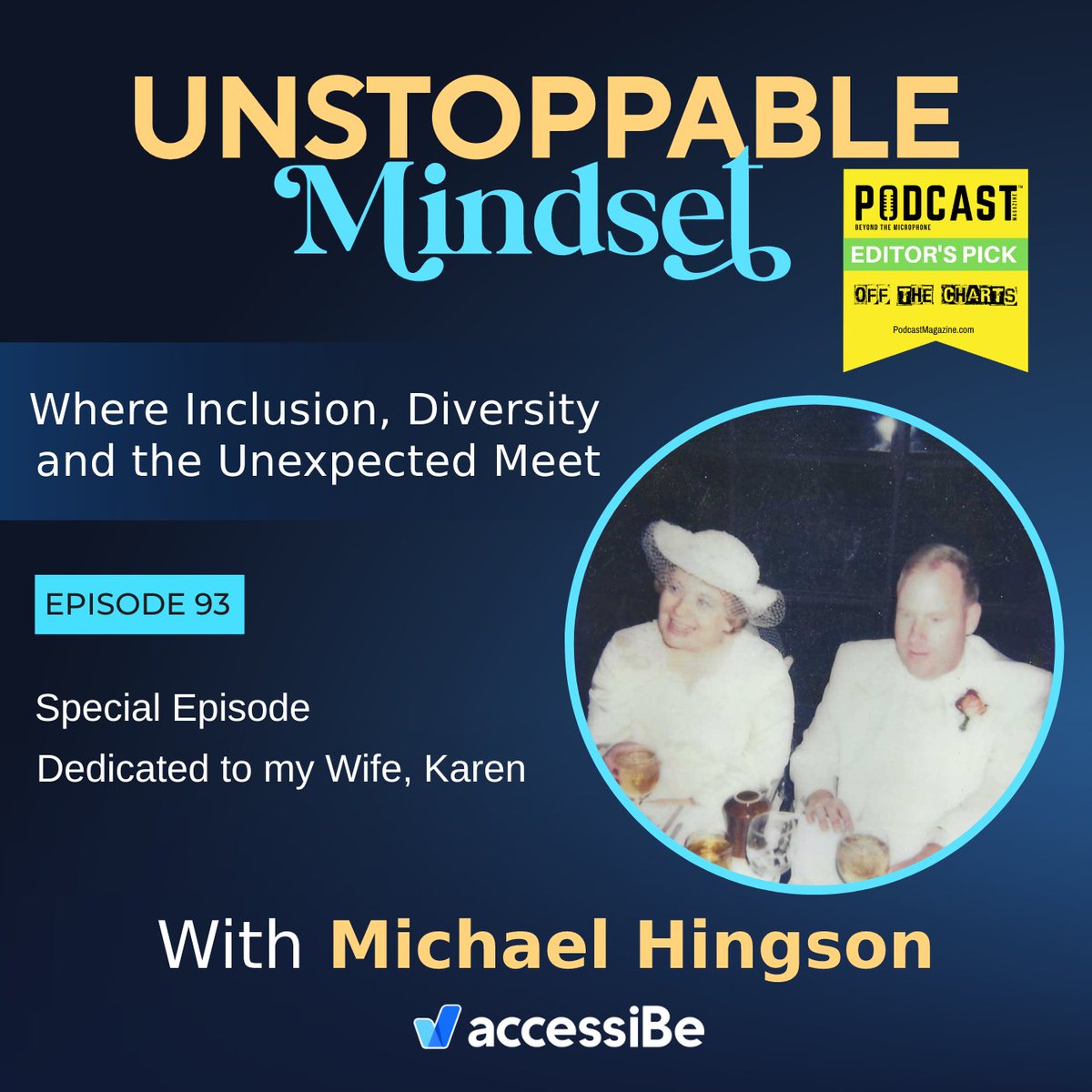 On this special episode today, I am being interviewed by Braden Ricketts to discuss the unexpected loss of my wife, Karen. 

Listen: apple.co/3v0vWsn or michaelhingson.com/podcast 
 
#UnstoppableMindset #accessCast #accessiBe #accessibility #Mindset #Unexpectedloss #Grief