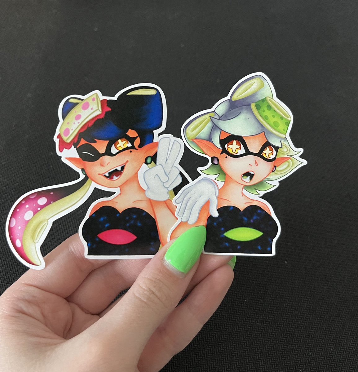 tazeverse's tweet photo. SQUID SISTERS AND OFF THE HOOK STICKERS ARE UP!!! ETSY IN BIO! BUY SOME STICKERS!! #Splatoon #Splatoon2 #Splatoon3 #SquidSisters #Offthehook #etsy #etsyshop https://t.co/1EwUciYjPb