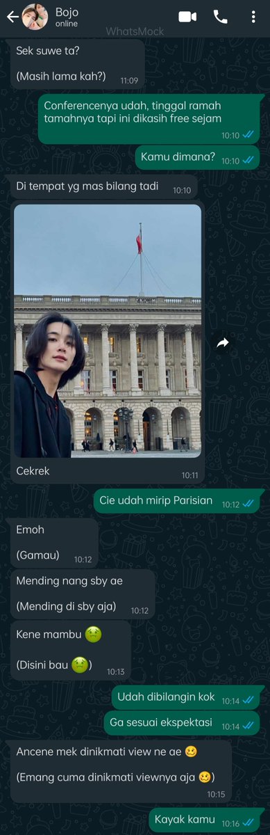 onlyfor_one's tweet photo. ❁ cheolhan ❁

When surabayan notok jedok diajak mas bojo ke p4ris (karena kerjaan)

Cw // sisi buruk kota tersebut (based on review orang2) 🙂 https://t.co/wpzbh3ElPa