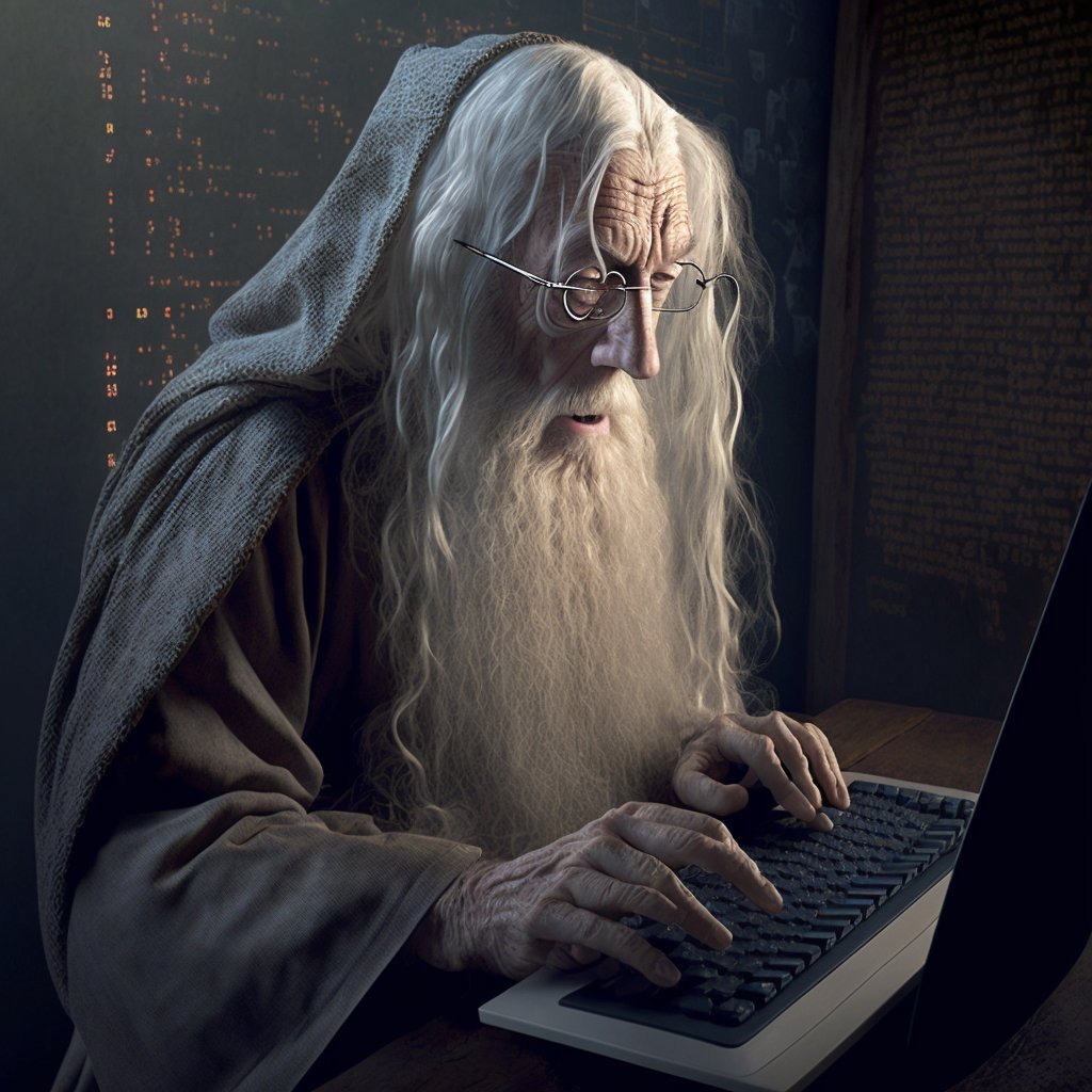 QwasarSV's tweet image. #Gandalf takes on a new challenge - learning to code!
Thanks to #MidjourneyAI for this image.
#CodingWizard #ProgrammingHumor