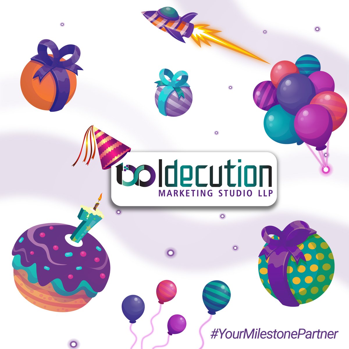 idecution's tweet photo. It feels like yesterday when an #idea materialised as a #DigitalMarketingAgency. We have faced various #creative challenges and delivered a plethora of #projects to a satisfied client base.

#Idecution #YourMilestonePartner #MSMEs #SMB #Startups #BirthAnniversary #Success #HBD https://t.co/owxwJ8Ml1M