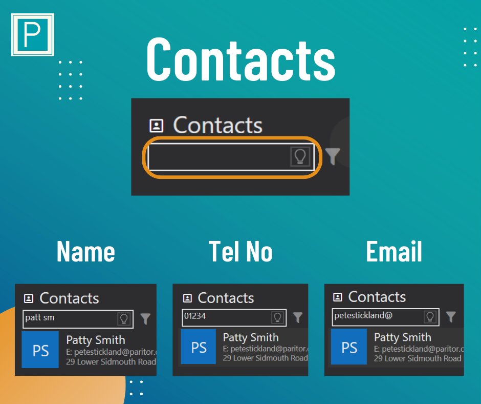 ParitorSoftware's tweet image. Tip Tuesday 🔎

Contacts - Did you know that you can search in different ways? 

Name:  Whole name or parts of it, enter it here.
Tel No: Search for the number!
Email:   Enter the first half inc. the @ 

#tuitionmanagementsoftware #tuitionadministrationsoftware #Xperios