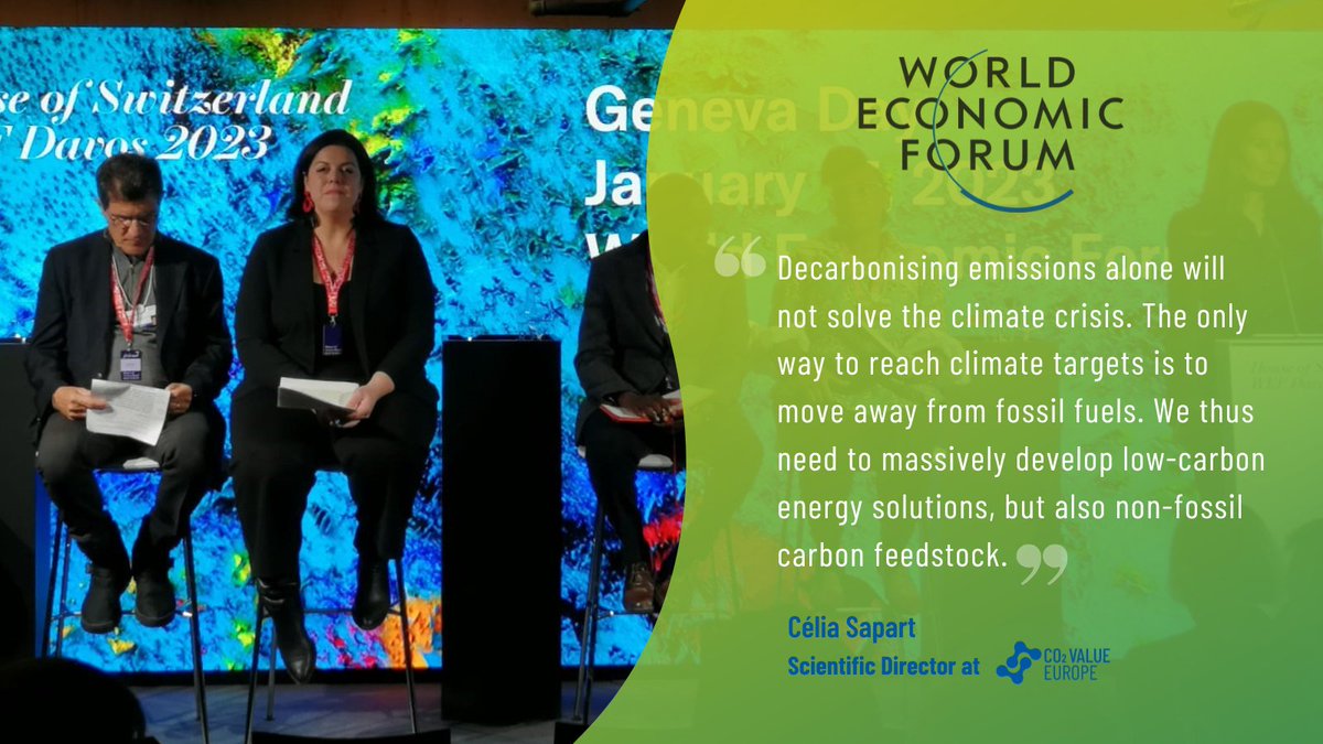 CO₂ Value Europe (@co2valueeu) on Twitter photo Today, our Scientific Director <a href="/cjsapart/">Célia Julia Sapart</a> was invited by the <a href="/swiss_un/">SwitzerlandUN</a> at #Davos2023 to speak in a panel dedicated to #decarbonisation. Check the most pressing measures that are needed to limit the global temperature increase to 1.5 °C. 🌡️
➡️ bit.ly/3CWSkbg Today, our Scientific Director <a href="/cjsapart/">Célia Julia Sapart</a> was invited by the <a href="/swiss_un/">SwitzerlandUN</a> at #Davos2023 to speak in a panel dedicated to #decarbonisation. Check the most pressing measures that are needed to limit the global temperature increase to 1.5 °C. 🌡️
➡️ bit.ly/3CWSkbg