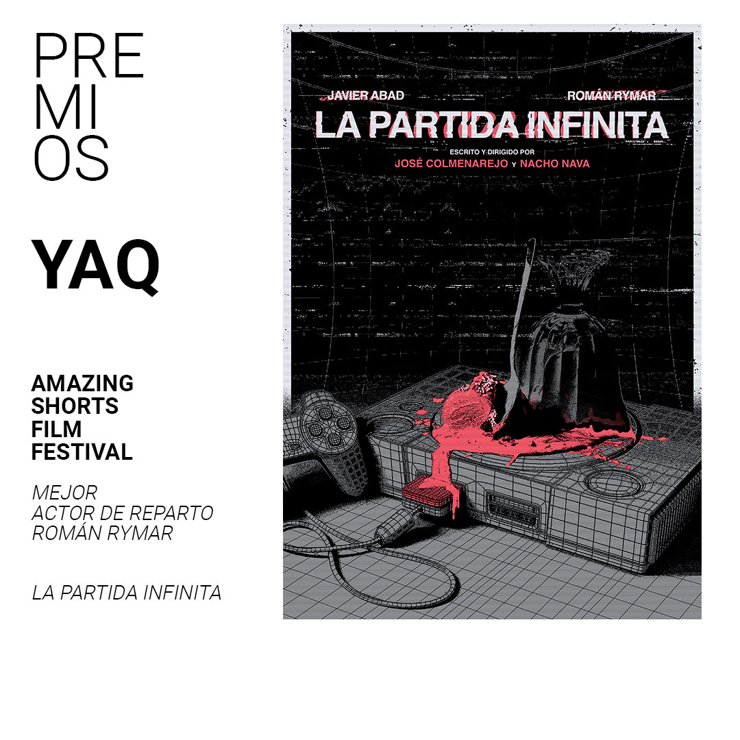 PREMIOS FRESCOS / FRESH AWARDS

AMAZING SHORTS FILM FESTIVAL
La partida infinita
Mejor Actor de Reparto -Román Rymar

💙