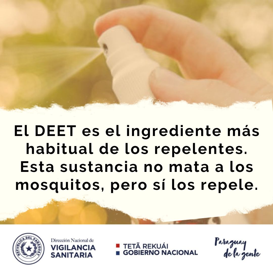 DINAVISApy's tweet photo. Buen día, si vas a adquirir un repelente, fijate en la concentración del DEET. Lo máximo permitido es 30% de esta sustancia como principio activo.
#DINAVISAEduca https://t.co/yaRAA1TjJy