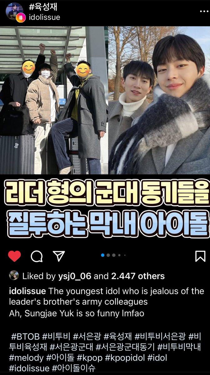 dwiiraraa's tweet image. The clingy Sungjae, who is jealous of his hyung's military friends, is even in the news!

Sungjae-ah 🤣🤣