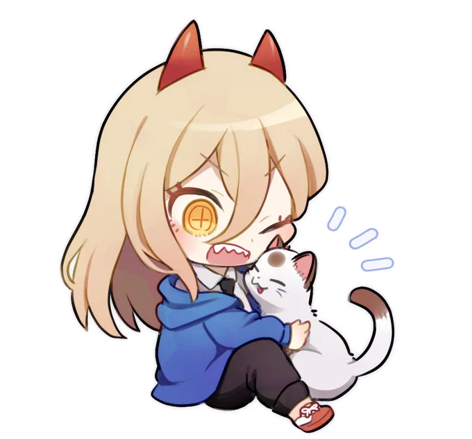 パワーちゃん+ミャーコさんもかわいいね 