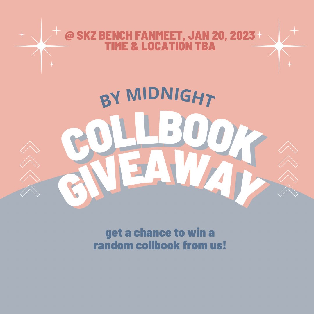 _bymidnight's tweet photo. STRAY KIDS BENCH FANMEET
collect book giveaway ✨

— 10 winners 
— like &amp; rt this tweet
— follow us
— note: these are b-grades 
— winners will be announced thursday or friday morning!

#StayWithBENCH #BENCHxSTRAYKIDS https://t.co/g5S5eVQsrW