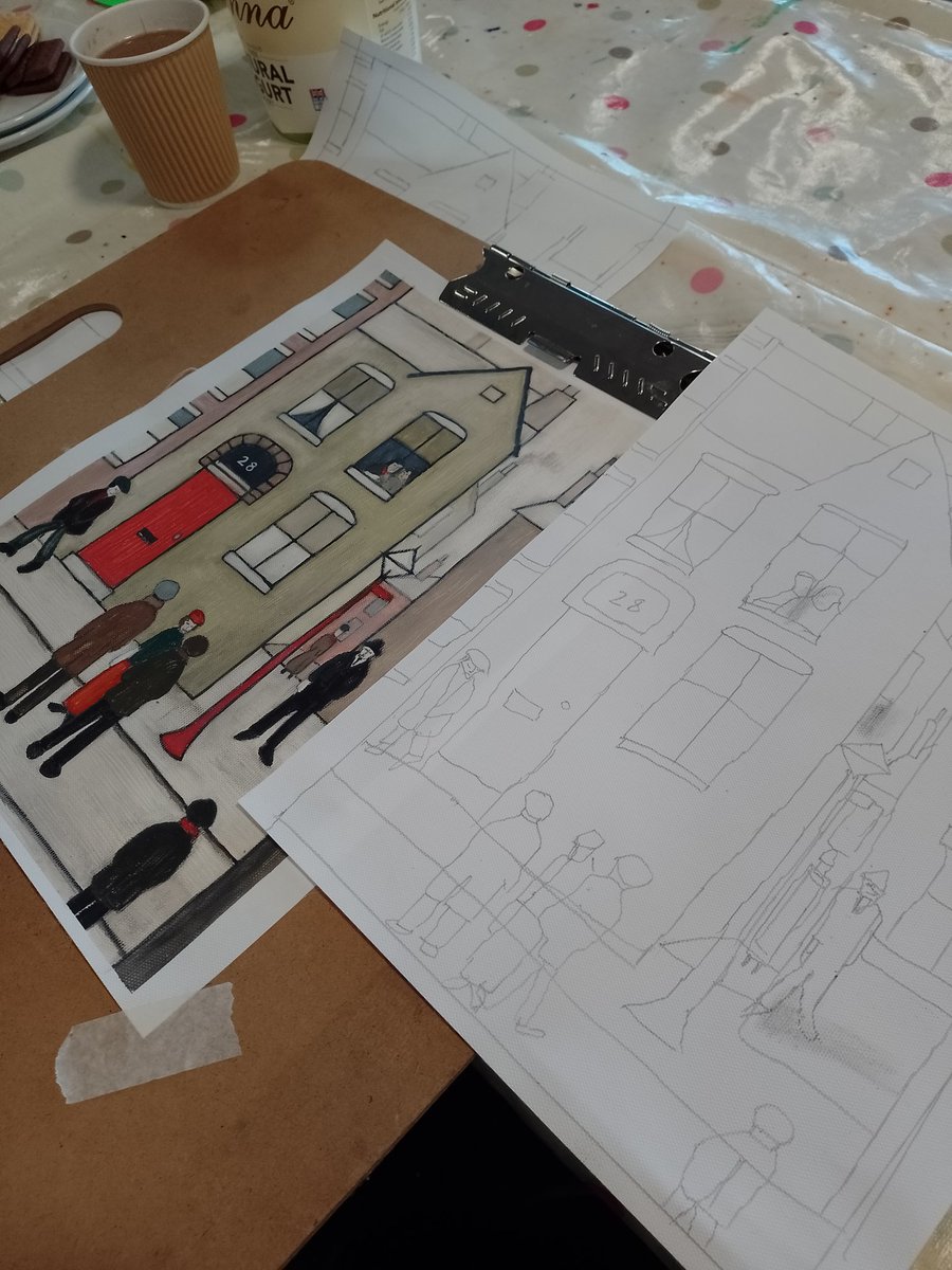 reachincarts's tweet image. In the style of Lowrie..#amazingart #amazingartists