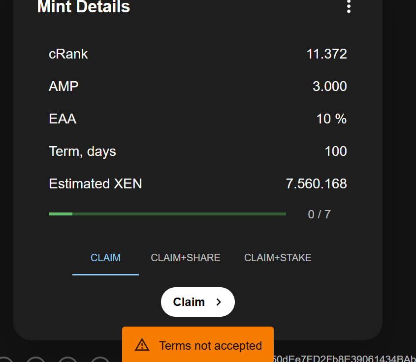 tobr94's tweet photo. can someone help me? i can't deposit my $XEN. there's a report that calls "terms not accepted" https://t.co/c3AiMPh47z