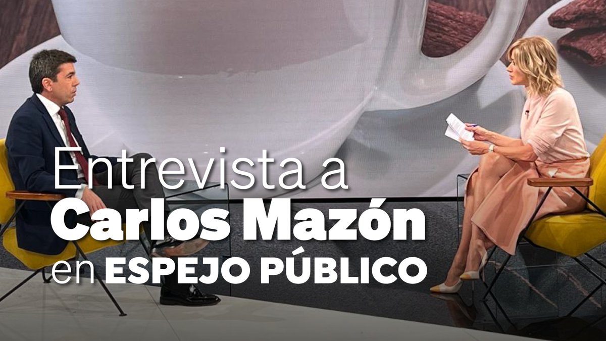 ppcv's tweet photo. 📺@CarlosMazon40 en @EspejoPublico con @susannagriso.

¡No te pierdas la entrevista completa! 👇

https://t.co/35ofOhKr8V https://t.co/QvJEusfMJj