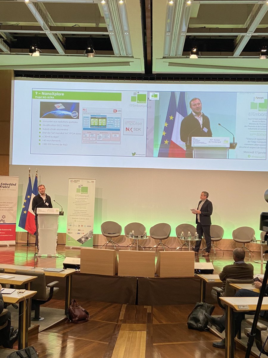 EmbeddedFrance's tweet photo. @nanoxplore présente le projet NG-ULTRA, solution aérospatiale avancée, complètement immunisée aux radiations et capable de fonctionner 18 ans
#EmbarqueXV https://t.co/QZ6Lr6x1cg