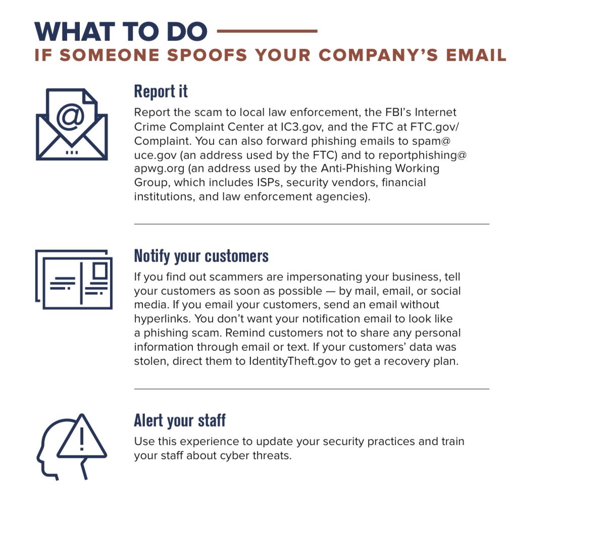 Cybersecurity for small business - Business Email Imposters