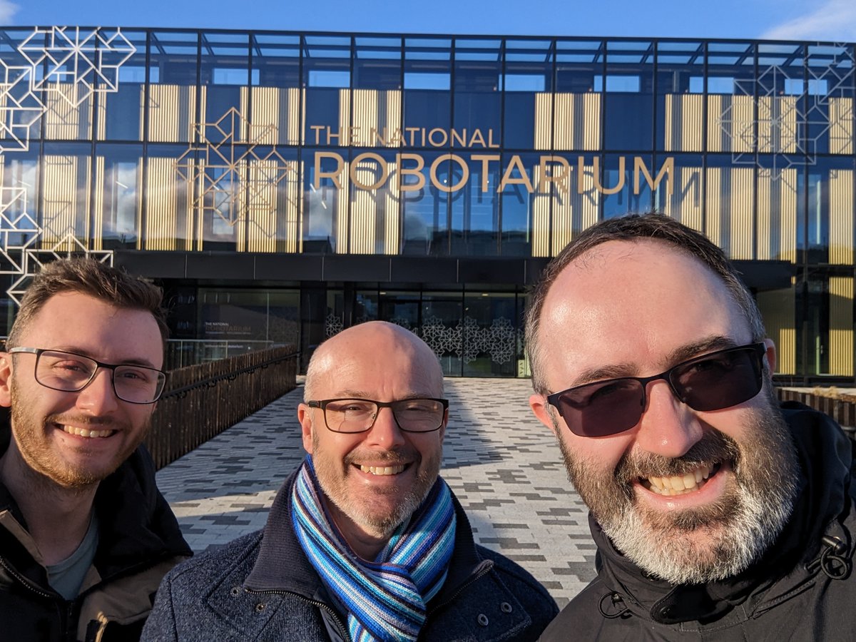 MrTennetCompSci's tweet photo. Really interesting visit to the @NRobotarium on Friday from some of the @LasswadeHSC Computing staff. Fantastic staff and facility. Lots of exciting opportunities to investigate! https://t.co/BsMaCXJQO8