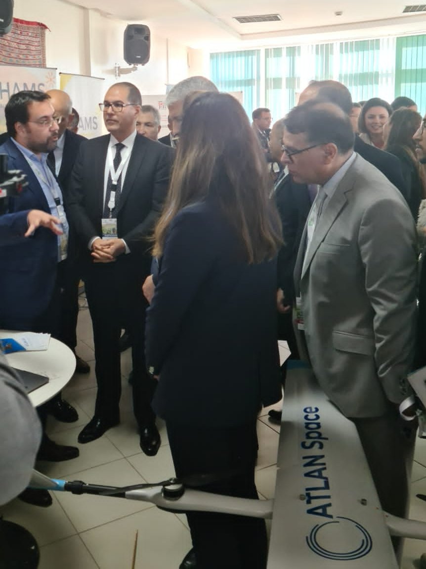 ATLAN Space (@atlanspace) on Twitter photo Lors des #agroitdays , ATLAN Space a eu l'occasion de discuter le potentiel de son drone pour apporter une réelle valeur ajouté dans la lutte contre la déperdition hydrique au niveau des barrages et d’autres infrastructures d’irrigation avec <a href="/MohammedSADIKI4/">Mohammed SADIKI</a> et M.Khalid SAFIR. Lors des #agroitdays , ATLAN Space a eu l'occasion de discuter le potentiel de son drone pour apporter une réelle valeur ajouté dans la lutte contre la déperdition hydrique au niveau des barrages et d’autres infrastructures d’irrigation avec <a href="/MohammedSADIKI4/">Mohammed SADIKI</a> et M.Khalid SAFIR.