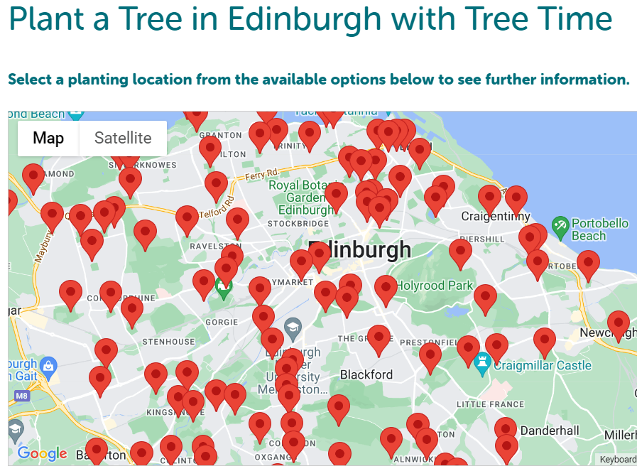 Do you live in Edinburgh? Do you want to see more street trees? Would you pay good money to make it happen? Well, you can: tree-time.com/plant-a-tree/