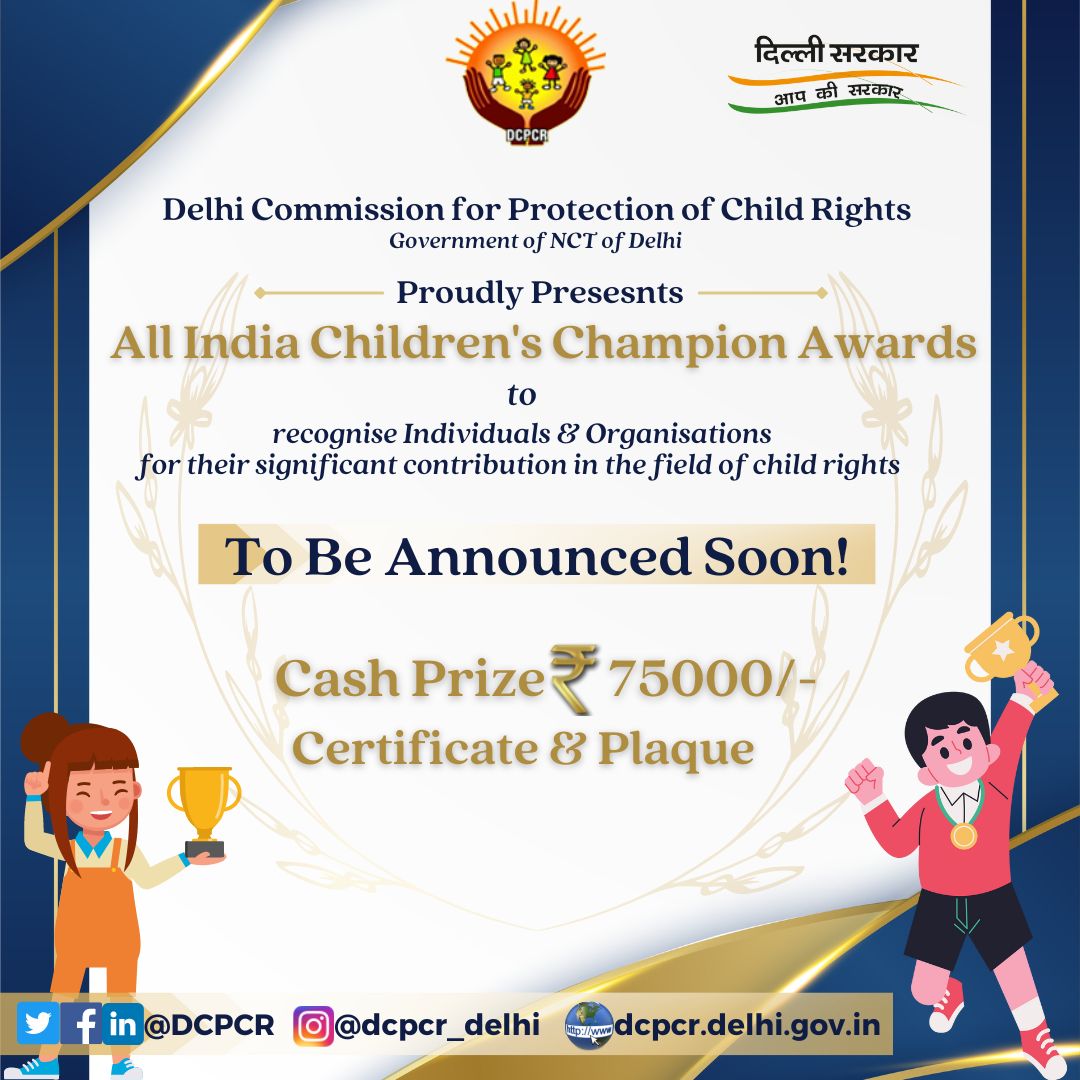 Delhi Commission For Protection of Child Rights tweet media