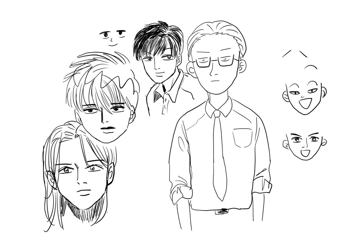 イケメン描けないよう。。 