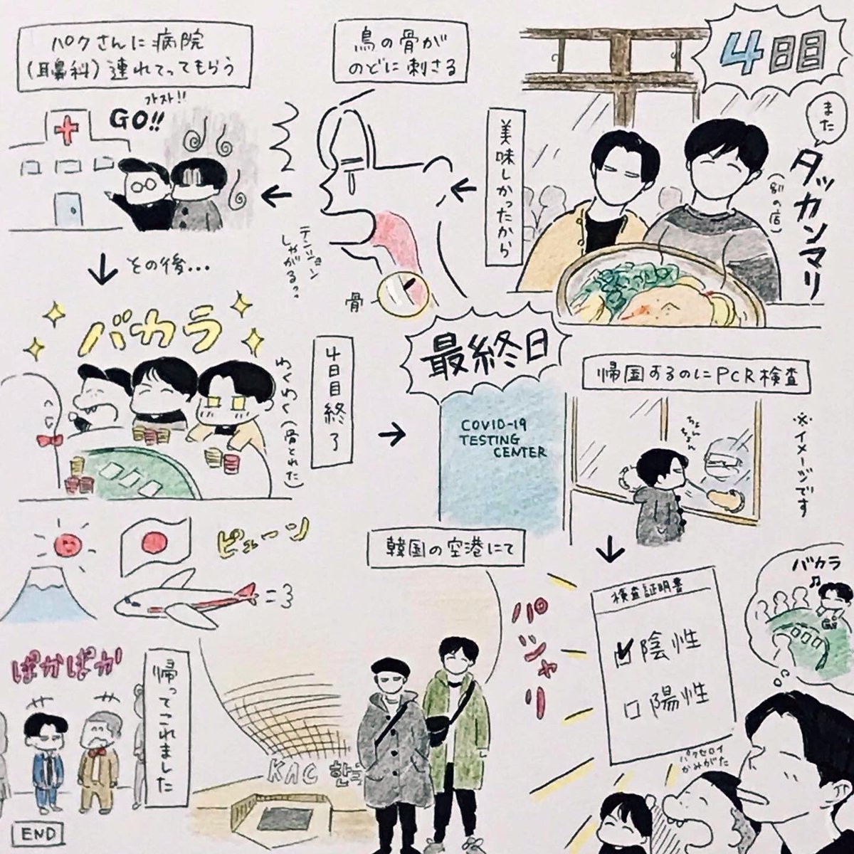 329回目のターンより〜
韓国旅行のお話、イラストでまとめてみました🇰🇷良かったら読んでください〜!4枚目はパンサー向井さんとのお話です。
向井さんの顔は難しい!

#ハライチ
#ハライチのターン 