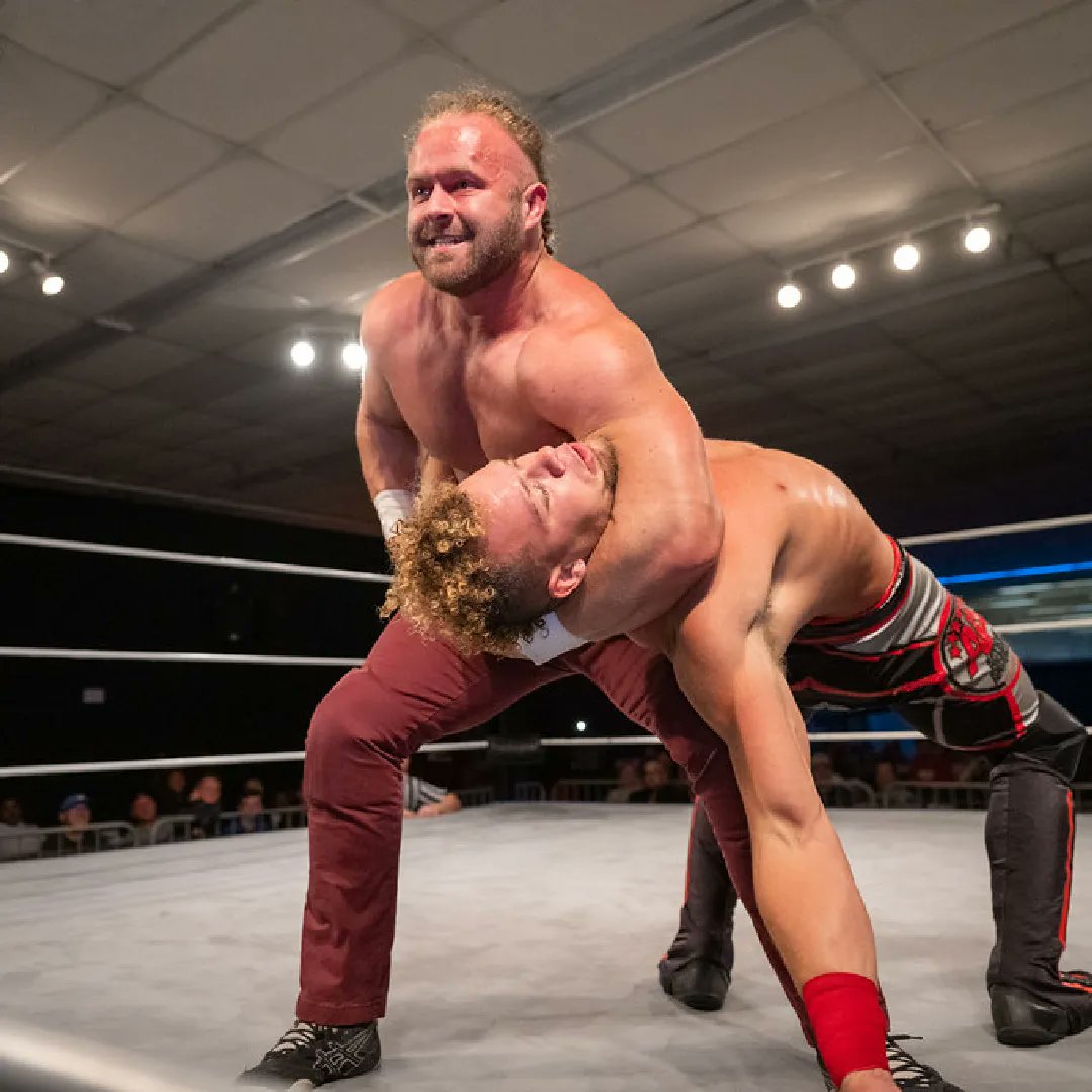 MCWWrestling's tweet photo. What do you think Joe keys is saying to Action Andretti at this moment? Wrong Answers Only.
#aew #MCWProWrestling #Indywrestling #roh #Wrestling #ringofhonor #actionandretti #joekeys https://t.co/8FI0cBAAB3