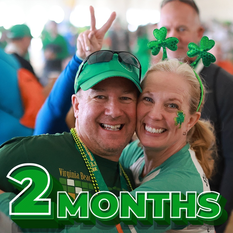 ShamrockOn's tweet photo. We’re 2 months out from the fun filled weekend at the Yuengling Shamrock Marathon Weekend. Whether it’s on course or as your hype squad, tag 2 fitness friends that will be joining you #ShamrockOn race weekend! ☘️ https://t.co/dRIRCJOQHC