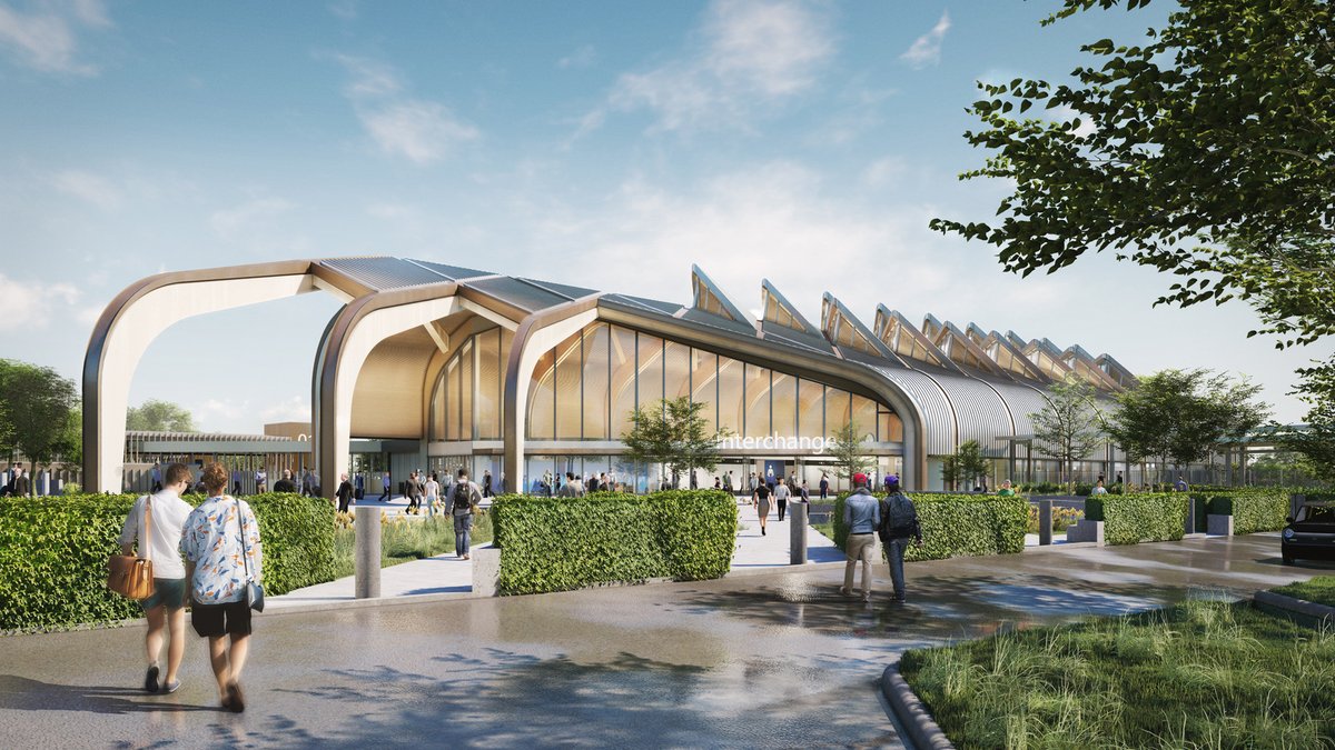 HS2ltd's tweet photo. The #WestMidlands will be home to two new environmentally friendly #HS2 stations. Designed to achieve #ZeroCarbon emissions, Interchange Station and Birmingham Curzon Street will generate #sustainable power, and capture and reuse rainwater. Learn more: https://t.co/KDqrb1Ricd https://t.co/f5DPtWEoJ4