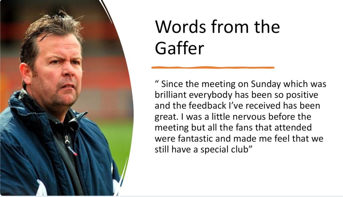 Droylsden_FC's tweet image. Dave Pace says the feedback he has received so far has been great