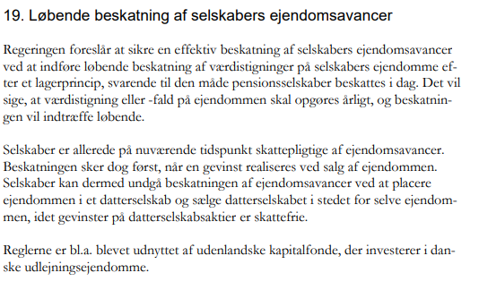 morten_aastrup's tweet photo. Man kunne også undlade at annullere den planlagte beskatning af udenlandske kapitalfonde, som i øjeblikket udnytter lovgivningen og høster skattefri gevinster på ejendomme🤔 #bevarstorebededag #dkpol https://t.co/SlznjkPpvl