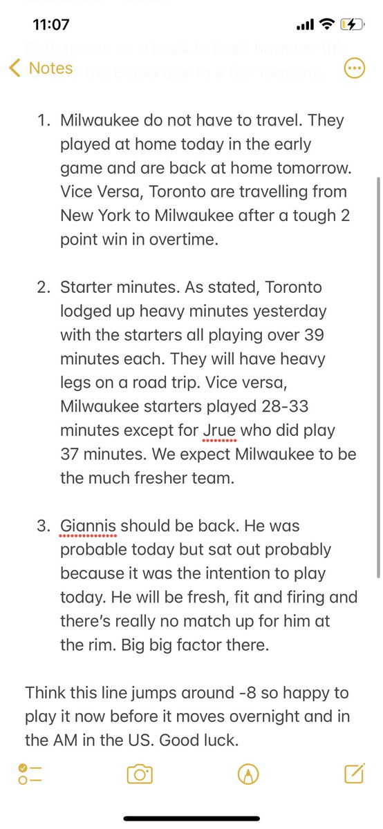 BACK_UNDER_NBA's tweet photo. 3.5 Units - Milwaukee Bucks -5.5 Handicap vs Toronto Raptors. Posting this now because think it is jumping at a higher line. More plays in the AM. #GamblingTwitter #giannis #jrue #FearTheDeer #FanDuel #DFS #NBA #DraftKings #PrizePicks #PrizePicksNBA #siakim #Bucks #Raptors https://t.co/wWIl0PBhGo