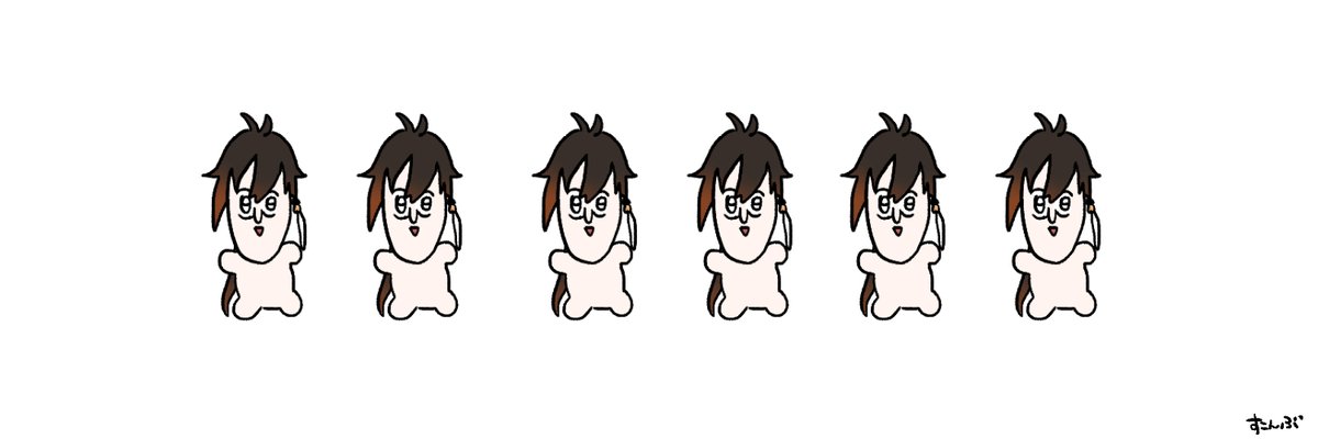 1boy artist name bangs black eyes brown hair chibi closed mouth  illustration images