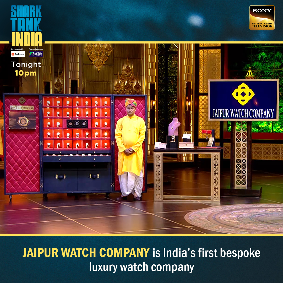 SonyTV's tweet photo. #Janitri, #GharSoaps, and #JaipurWatchCompany, who is going to get their dream deal tonight? Tell us in the comments!

Don't forget to tune into #SharkTankIndia Season 2, tonight at 10 pm on Sony Entertainment Television &amp; Sony LIV. https://t.co/bz6ZOQAWVk