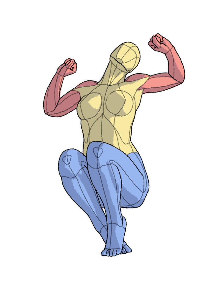 1girl bodysuit breasts flexing full body muscular pose  illustration images