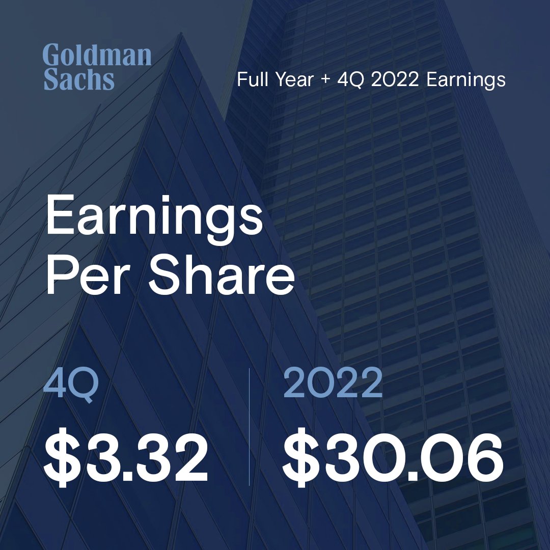 Goldman Sachs on Twitter "GS announces full year and 4Q 2022 net