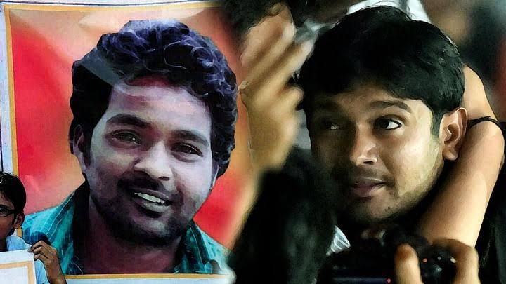MukeshMohannn's tweet photo. Hello @kanhaiyakumar नेता जी।

आज ही के दिन रोहिथ वैमूला की संस्थानिक हत्या हुई थी। याद है? या हमारे भाई की मौत पर चढ़ नेता बन भारत जोड़ो यात्रा में मशगूल होने की वजह से भूल गए हो? https://t.co/mnMStrkpSE