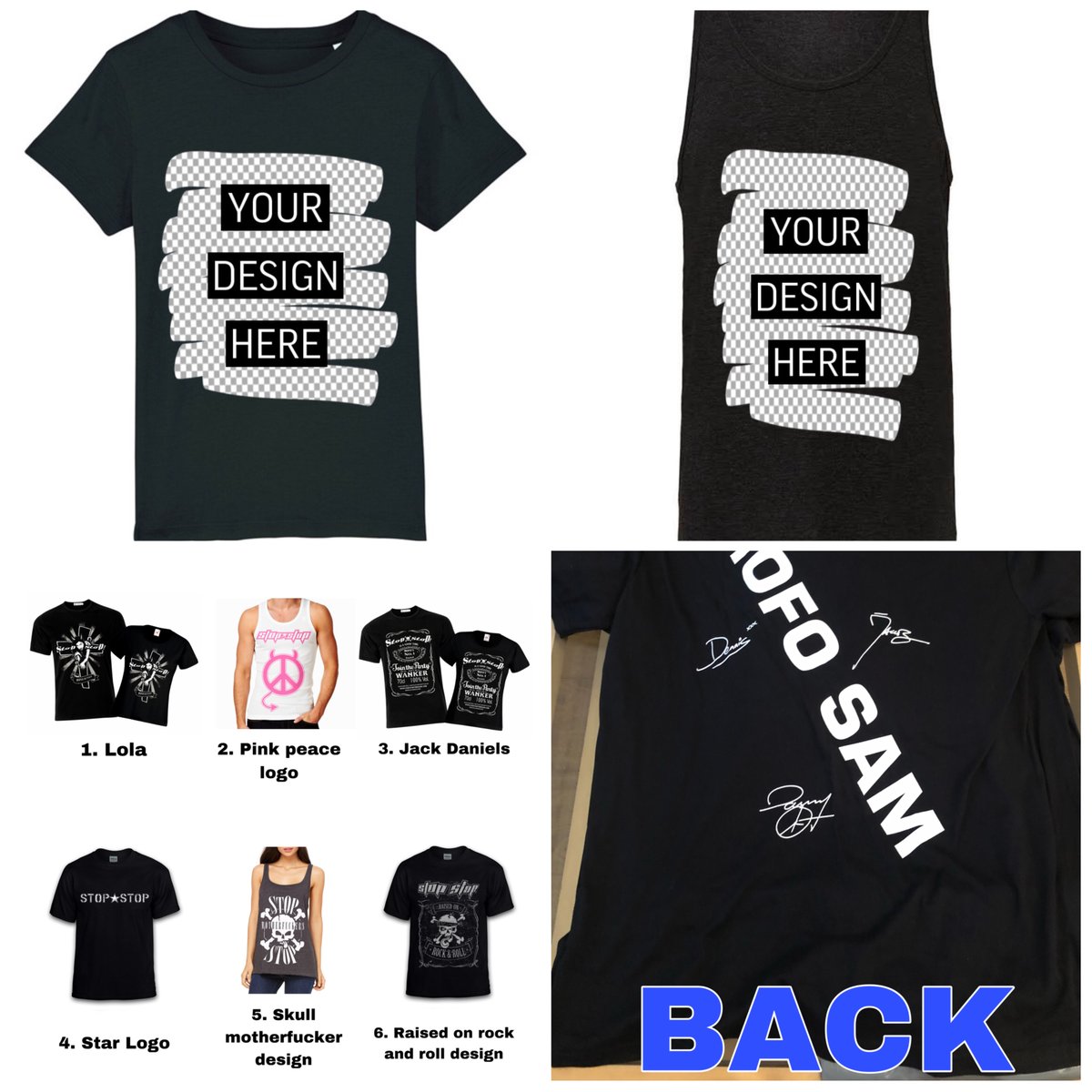 From now on… you have a new option available on our Webstore to create and customize your dream StOp,sToP! T-shirt or vest top!! You only have to choose a design from those that we already have or have had before &amp; choose the type and color of the top!
stopstopthebad.com/online-store