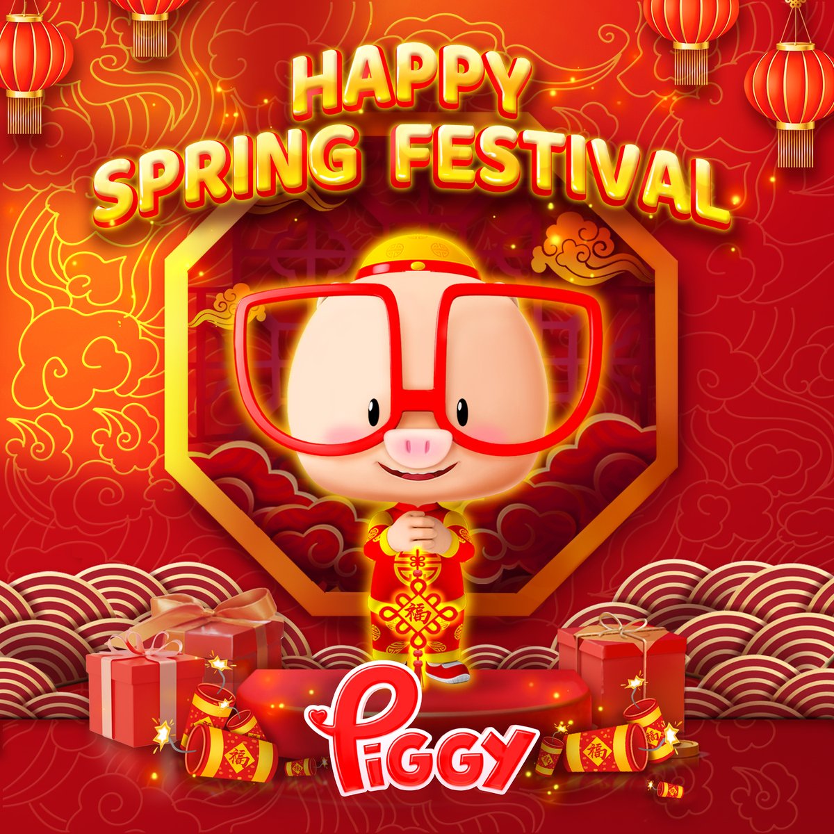 UPStudiosWorld's tweet photo. Happy Spring Festival! BOOMi and Piggy wish you all a wonderful #2023! #SuperBOOMi #PiggyForever #UpStudios #Cartoon #HappyNewYear https://t.co/BU55pZPOwk