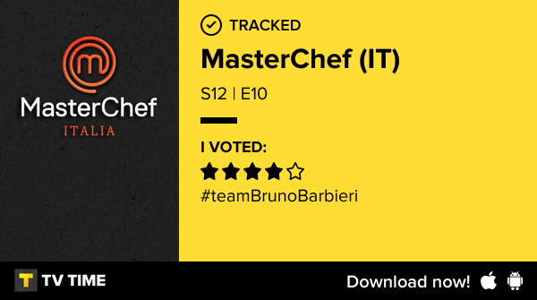 amphetamines_'s tweet photo. I've just watched episode S12 | E10 of MasterChef (IT)! https://t.co/OKh0zsa0RM #tvtime https://t.co/qg0sRhBk2a