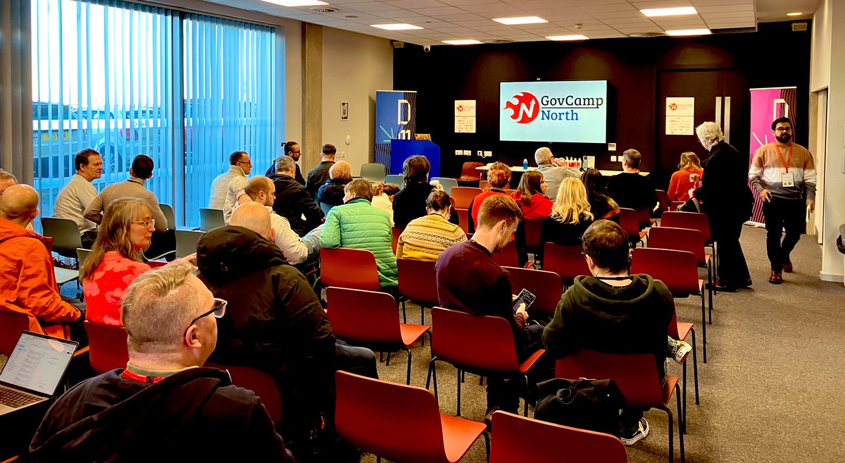 IanG_York's tweet photo. Glorious winter day in Barnsley!
@govcampnorth now in full swing… loads of great discussions, connections being made, coffee being consumed, stickers being swapped!  #govcamp23 https://t.co/LSx1kv0KjM