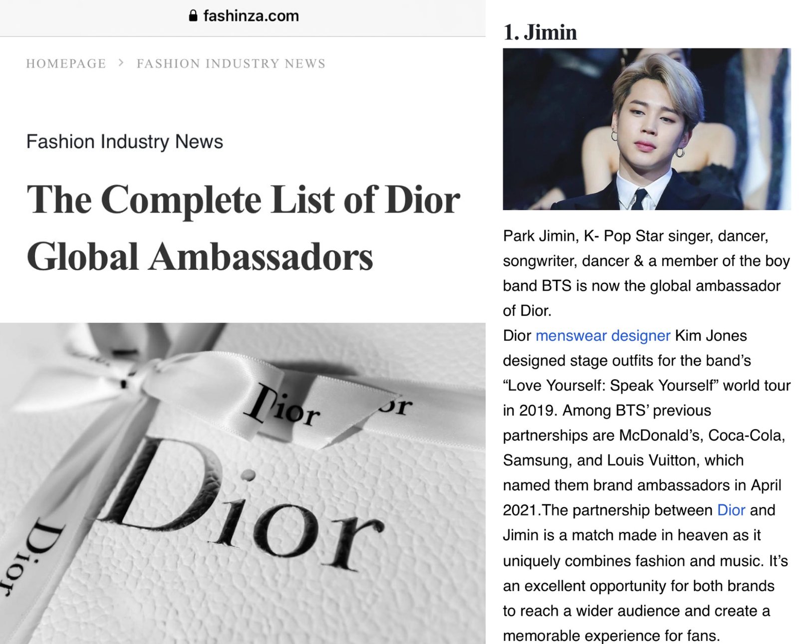 The Complete List of Dior Global Ambassadors