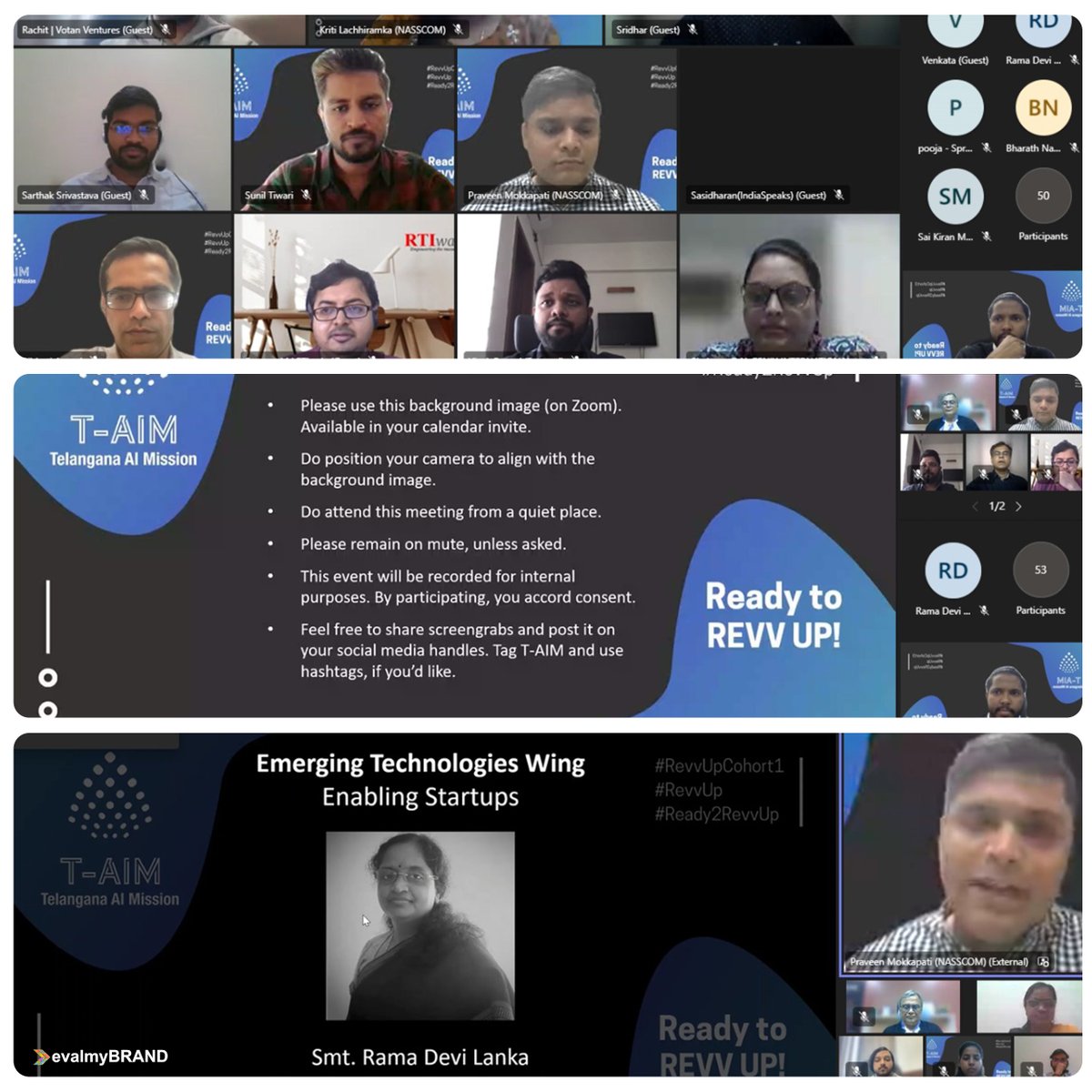 An interactive and exciting session by #T-AIM's #RevvUp Acceleration Program Team could not have been better!
We thank @RamaDeviLanka, @Ankitbose from #NASSCOM, and @Praveenmokkapati for welcoming and addressing us.

#artificialintelligence #socaillistening #socialmedia
