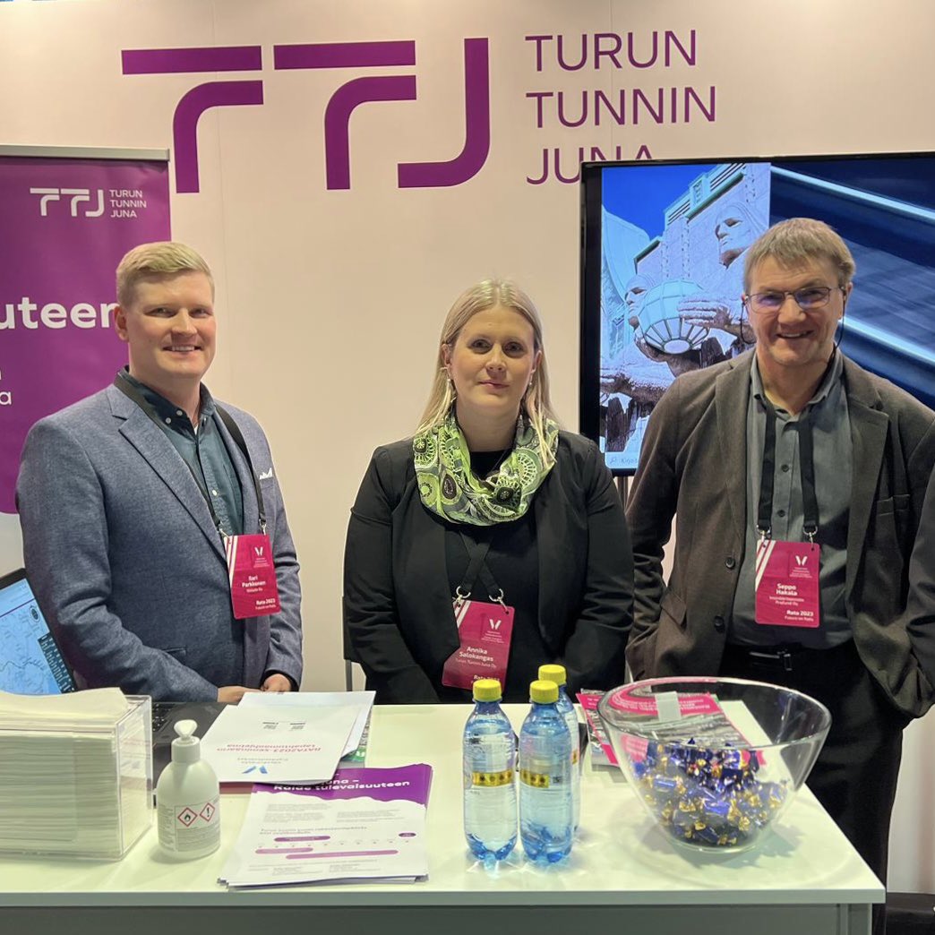 Terveisiä Rata 2023 -tapahtumasta! Tule kuulemaan Turun tunnin junan suunnittelusta ja tapaamaan asiantuntijoitamme.

📍Löydät meidät osastolta 3. 

#rata2023 #tunninjuna
