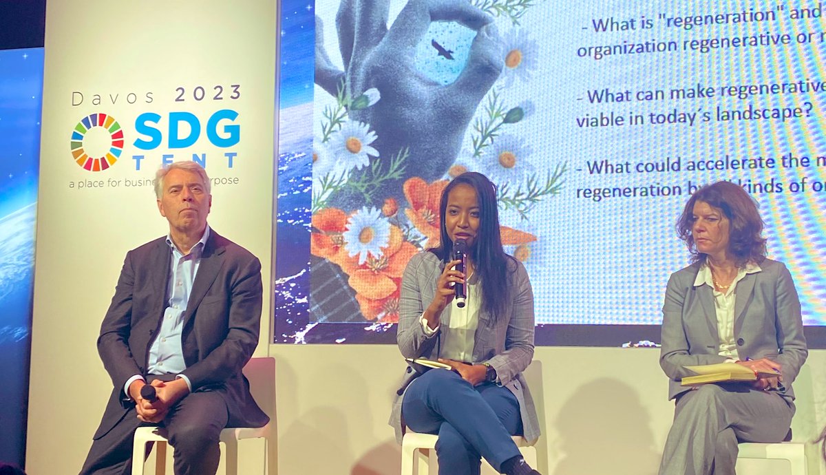 WHT alumna Lena Yassin <a href="/leenay_/">Lina</a> at our #WEF23 panel with <a href="/ClubOfRome/">The Club of Rome</a> 

“My experience with my WHT scholarship <a href="/UniofOxford/">University of Oxford</a> showed me what a true regenerative organization looks like. It was a complete contrast to my work at the UN system which we still don’t dare to challenge!”