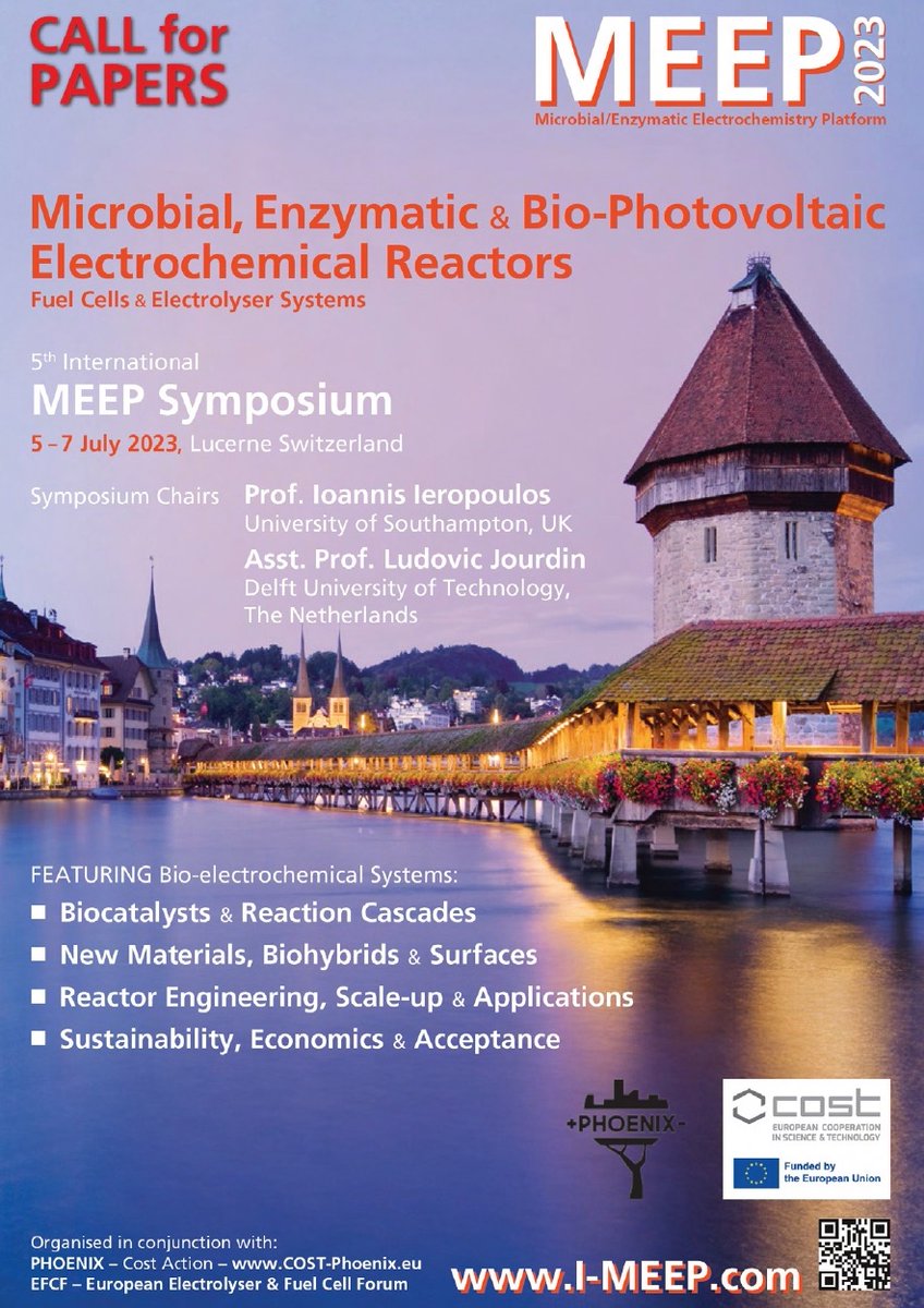 EFCForum's tweet photo. It is not too late to be part of the #Microbial &amp; #EnzymaticElectrochemical Reactors Symposium hosted by #EFCF2023. Share your work with #BioFuelCell #photovoltaik reactors. See the Call for Papers &amp; upload an Abstract now. https://t.co/LNg77tdCaS https://t.co/QIN2kNUuG4