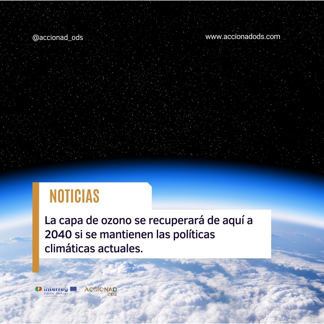 🇪🇸🙌La capa de ozono se está regenerando gracias a las políticas actuales para reducir el uso de gases efecto invernadero (GEI). Según la ONU la capa de ozono se recuperará en 2040 ¡Sigamos trabajando juntos para proteger nuestro planeta! 🌍