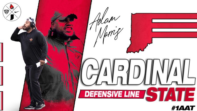 Love the coaches that lead the programs in OUR state! Out looking for future Cards! #CardinalState | #1AAT