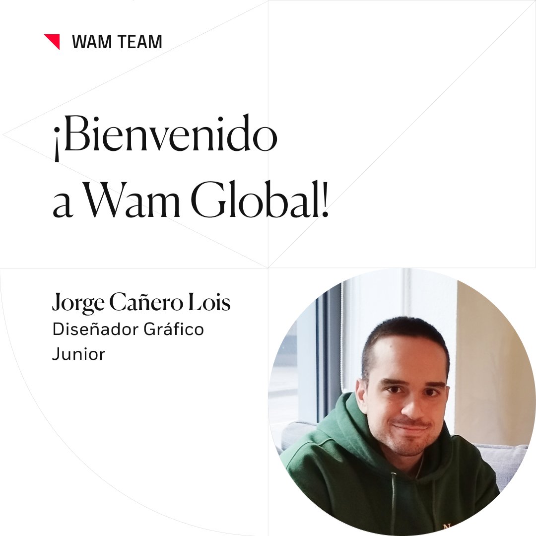 wearemktWAM's tweet photo. Nuestro equipo creativo suma 2 nuevos fichajes: damos la bienvenida a María Lacasta Sanchis y Jorge Cañero. ¡Estamos encantados de recibiros! 👏
#wamteam #creativecontent #creative #designer #graphicdesign https://t.co/1izMWCzBlr