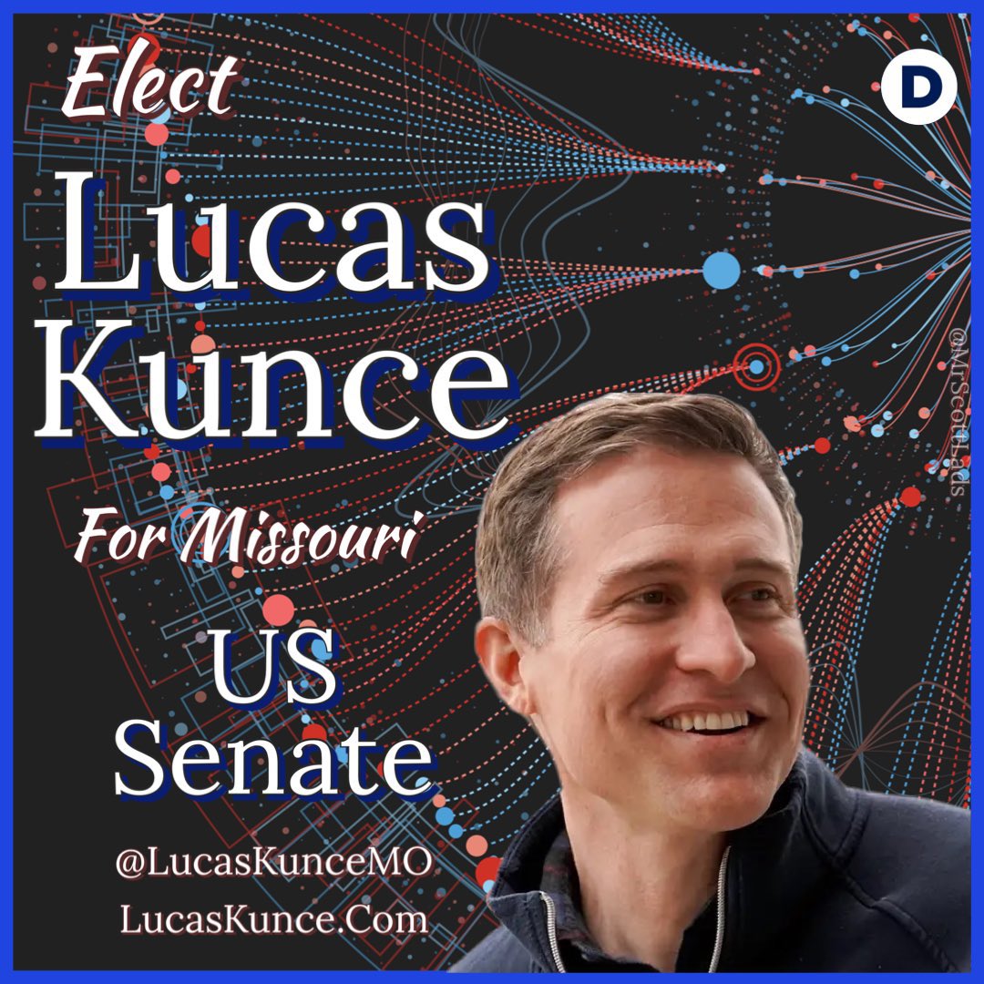 Midwest_Voter's tweet photo. Marine veteran and attorney Kunce is running for U.S. Senate, Missouri. He will fight for Democracy, economy, Pro-choice, Social Security and Medicare

@LucasKunceMO  https://t.co/7DxWsEf8iL

 #DemVoice1 #ONEV1 #BLUEDOT  #LiveBlue #ResistanceUnited https://t.co/klIWxQx8Fr